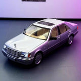 [TOY] 1:24 Mercedes-Benz 1991 600 SEL argent voiture miniature Die-Cast