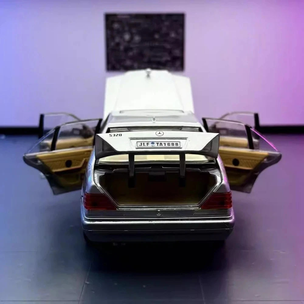 [TOY] 1:24 Mercedes-Benz 1991 600 SEL argent voiture miniature Die-Cast