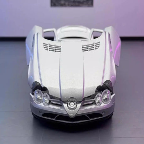[TOY] 1:24 Mercedes-Benz 2006 SLR McLaren 722 S Silver Model Car Die-Cast