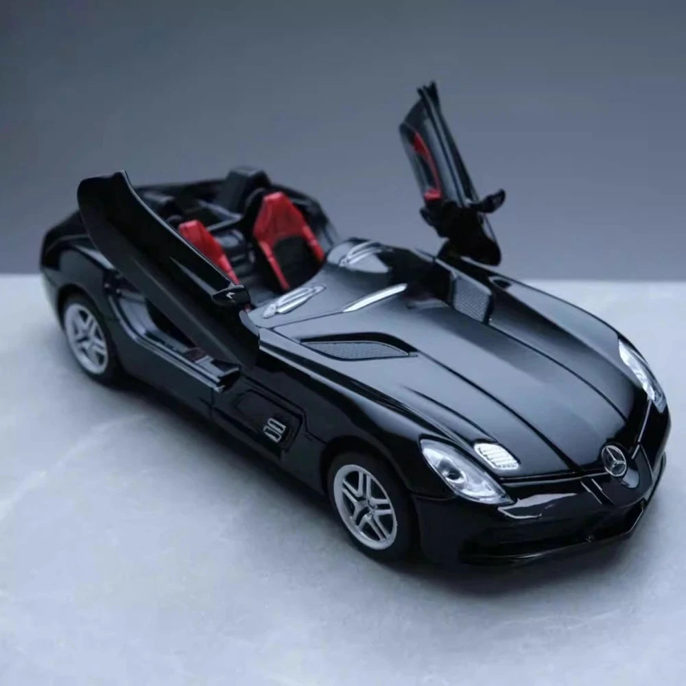 [TOY] 1:24 Mercedes-Benz 2009 SLR Stirling Moss noir voiture miniature Die-Cast