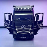 [TOY] 1:24 Mercedes-Benz 2012 Actros Black Model Car Die-Cast