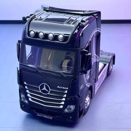 [TOY] 1:24 Mercedes-Benz 2012 Actros Black Model Car Die-Cast