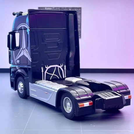 [TOY] 1:24 Mercedes-Benz 2012 Actros Black Model Car Die-Cast