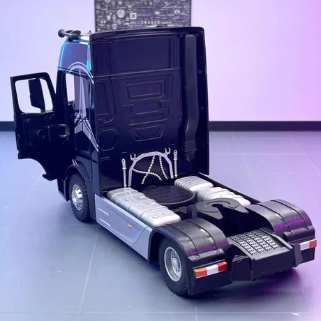 [TOY] 1:24 Mercedes-Benz 2012 Actros Black Model Car Die-Cast