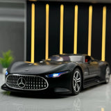 [TOY] 1:24 Mercedes-Benz 2013 AMG Vision Gran Turismo mat noir voiture miniature Die-Cast