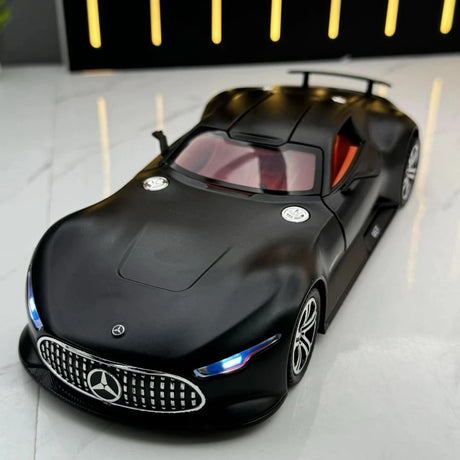 [TOY] 1:24 Mercedes-Benz 2013 AMG Vision Gran Turismo Matte Black Model Car Die-Cast