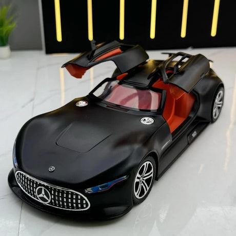 [TOY] 1:24 Mercedes-Benz 2013 AMG Vision Gran Turismo Matte Black Model Car Die-Cast