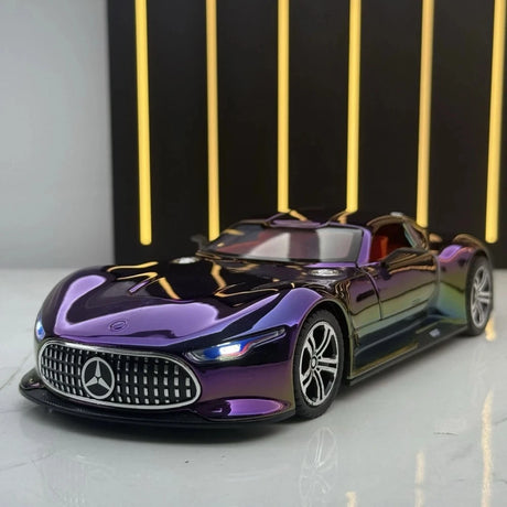 [TOY] 1:24 Mercedes-Benz 2013 AMG Vision Gran Turismo Purple Gradient Model Car Die-Cast