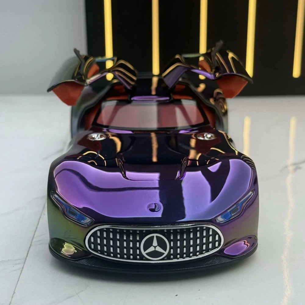 [TOY] 1:24 Mercedes-Benz 2013 AMG Vision Gran Turismo Purple Gradient Model Car Die-Cast