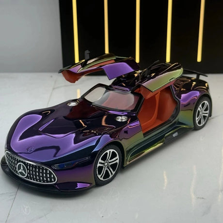 [TOY] 1:24 Mercedes-Benz 2013 AMG Vision Gran Turismo Purple Gradient Model Car Die-Cast