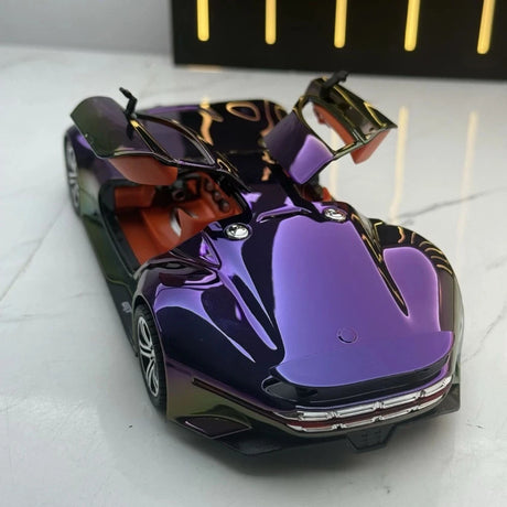 [TOY] 1:24 Mercedes-Benz 2013 AMG Vision Gran Turismo Purple Gradient Model Car Die-Cast