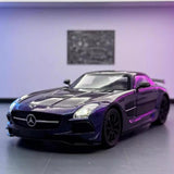 [TOY] 1:24 Mercedes-Benz 2013 SLS AMG Black Series Purple Model Car Die-Cast