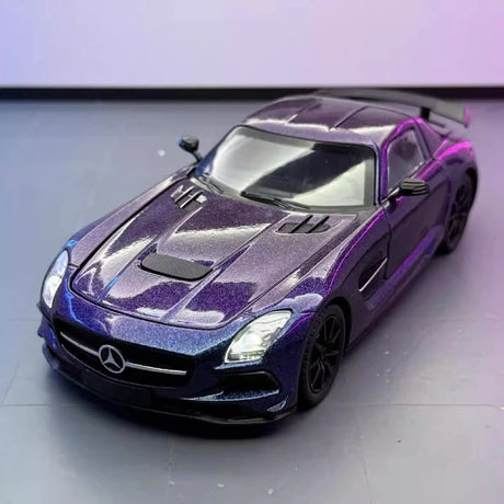 [TOY] 1:24 Mercedes-Benz 2013 SLS AMG Black Series Purple Model Car Die-Cast