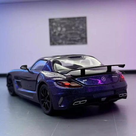 [TOY] 1:24 Mercedes-Benz 2013 SLS AMG Black Series Purple Model Car Die-Cast