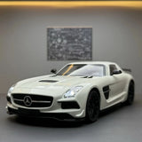 [TOY] 1:24 Mercedes-Benz 2013 SLS AMG Black Series White Model Car Die-Cast