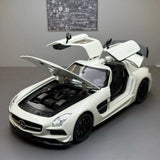 [TOY] 1:24 Mercedes-Benz 2013 SLS AMG Black Series White Model Car Die-Cast