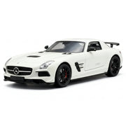 Mercedes-Benz 2013 SLS AMG الأسود Series الأبيض 1:24 – مجسم سيارة معدني للعرض