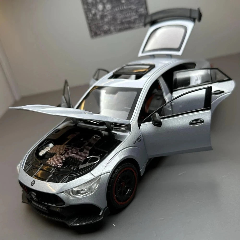 [TOY] 1:24 Mercedes-Brabus 2015 Rocket 900 Gray Model Car Die-Cast