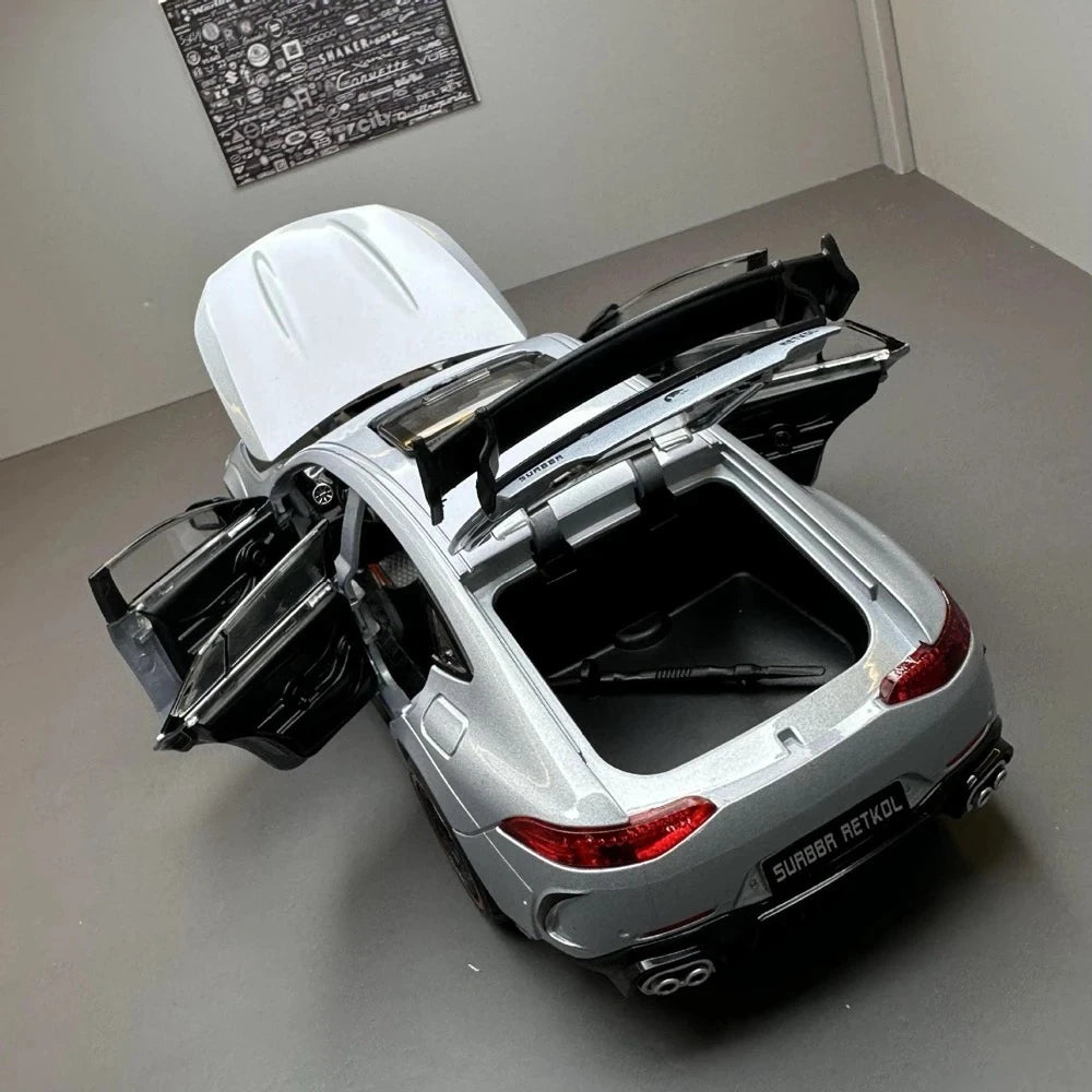 [TOY] 1:24 Mercedes-Brabus 2015 Rocket 900 Gray Model Car Die-Cast