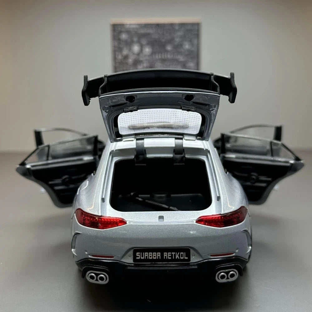 [TOY] 1:24 Mercedes-Brabus 2015 Rocket 900 Gray Model Car Die-Cast