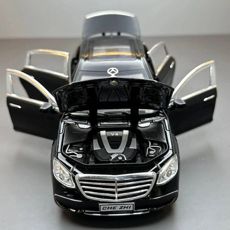 [TOY] 1:24 Mercedes-Benz 2016 E300L V213 musta pienoismalli Die-Cast