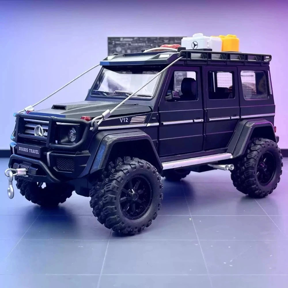 [TOY] 1:24 Mercedes-Brabus 2017 G550 4×4 nero modellino di auto Die-Cast