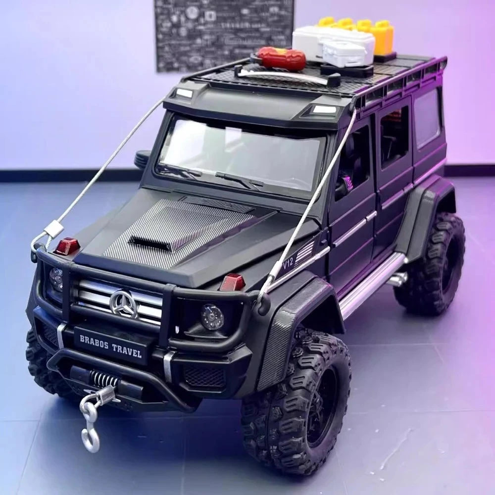 [TOY] 1:24 Mercedes-Brabus 2017 G550 4×4 nero modellino di auto Die-Cast