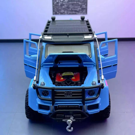 [TOY] 1:24 Mercedes-Brabus 2017 G550 4×4 blu modellino di auto Die-Cast