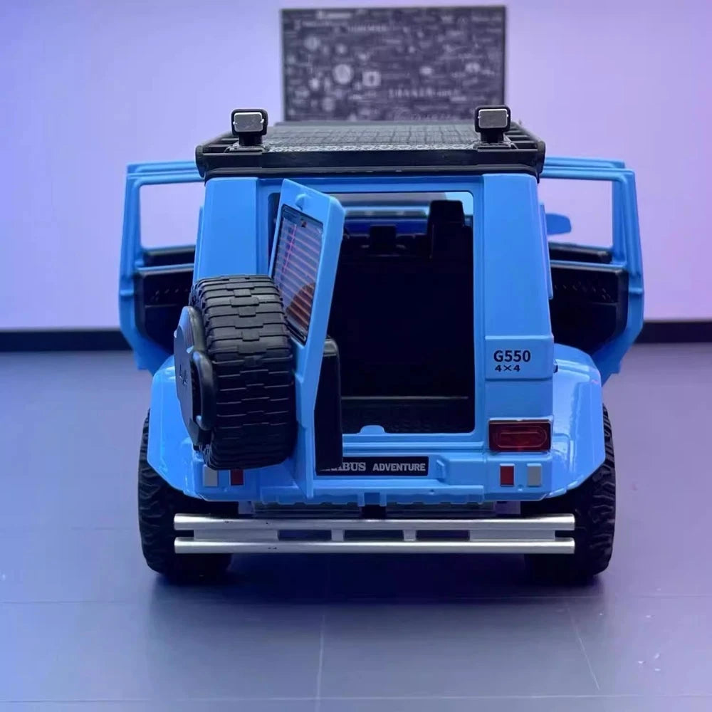 [TOY] 1:24 Mercedes-Brabus 2017 G550 4×4 blu modellino di auto Die-Cast