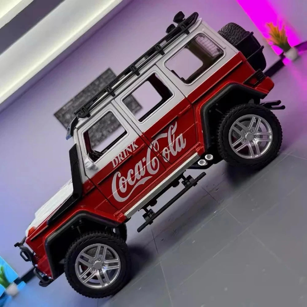 [TOY] 1:24 Mercedes-Brabus 2017 G550 4×4 Coca-Cola modellbil Die-Cast