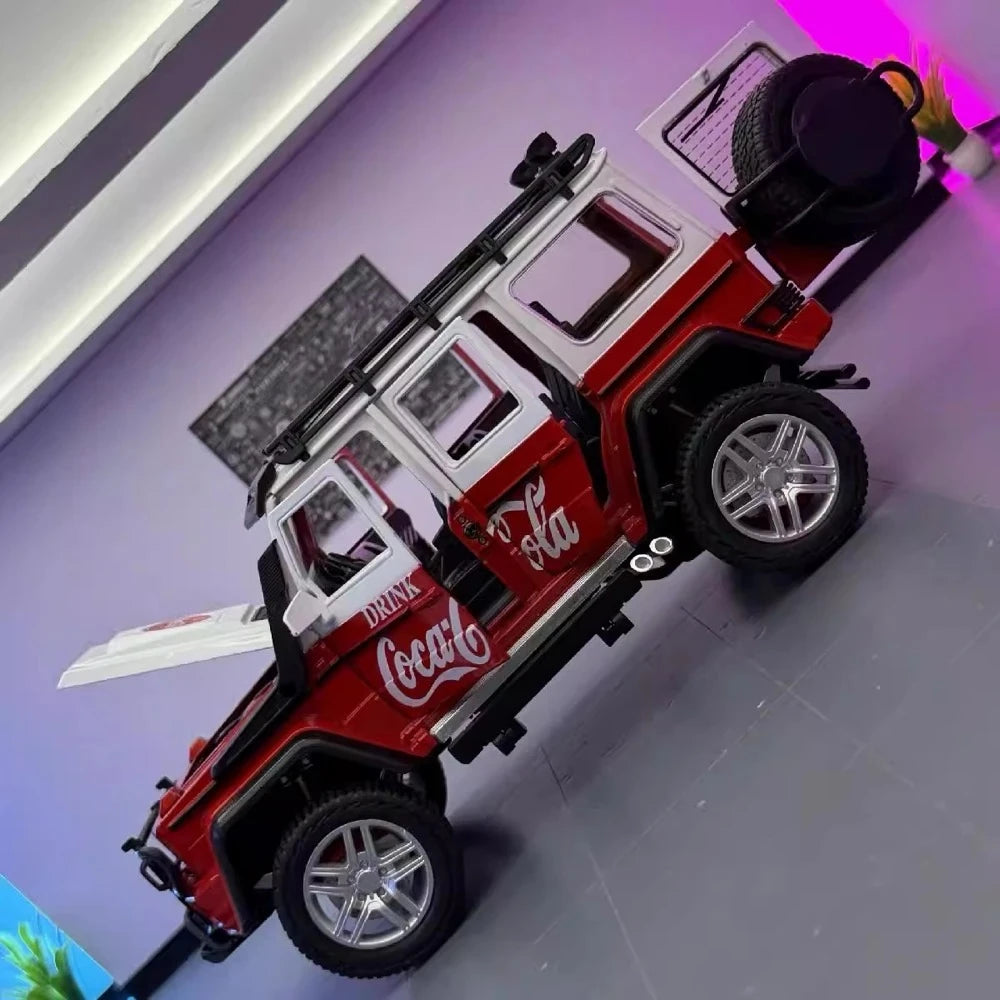 [TOY] 1:24 Mercedes-Brabus 2017 G550 4×4 Coca-Cola modellbil Die-Cast