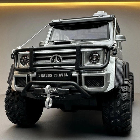 [TOY] 1:24 Mercedes-Brabus 2017 G550 4×4 argento modellino di auto Die-Cast