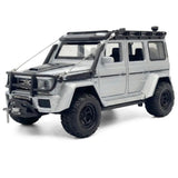 Mercedes-Brabus 2017 G550 4×4 فضي 1:24 – نموذج عرض معدني مصبوب