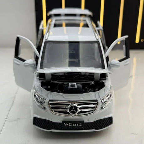 [TOY] 1:24 Mercedes-Benz 2018 V260L bianco modellino di auto Die-Cast