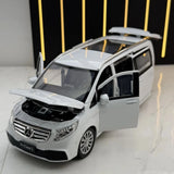 [TOY] 1:24 Mercedes-Benz 2018 V260L valkoinen pienoismalli Die-Cast