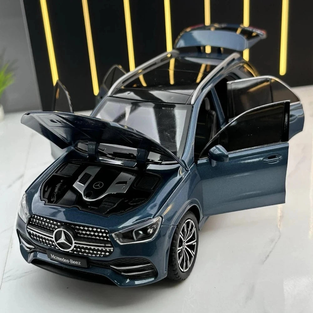 [TOY] 1:24 Mercedes-Benz 2020 GLE350 sininen pienoismalli Die-Cast