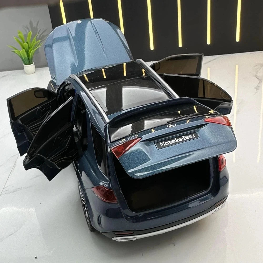 [TOY] 1:24 Mercedes-Benz 2020 GLE350 sininen pienoismalli Die-Cast