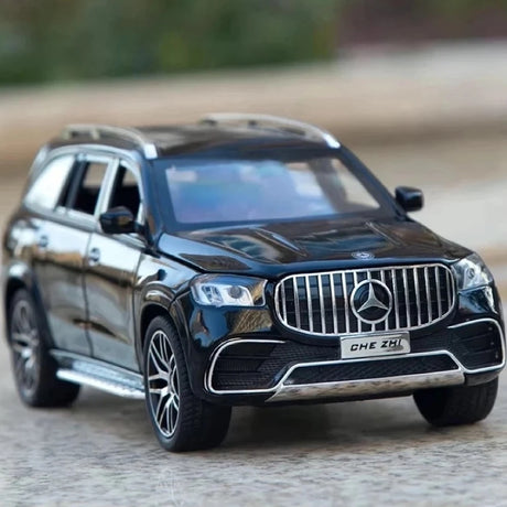 [TOY] 1:24 Mercedes-Benz 2020 GLS63 nero modellino di auto Die-Cast