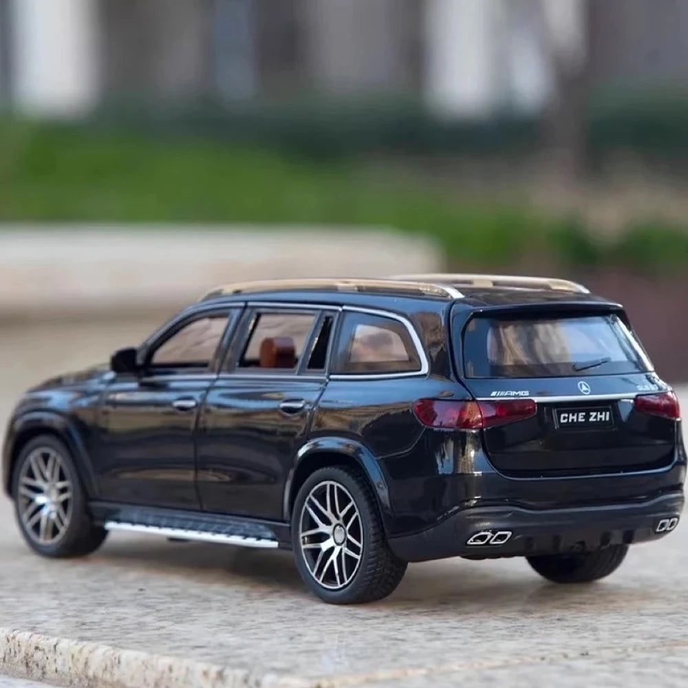 [TOY] 1:24 Mercedes-Benz 2020 GLS63 Black Model Car Die-Cast
