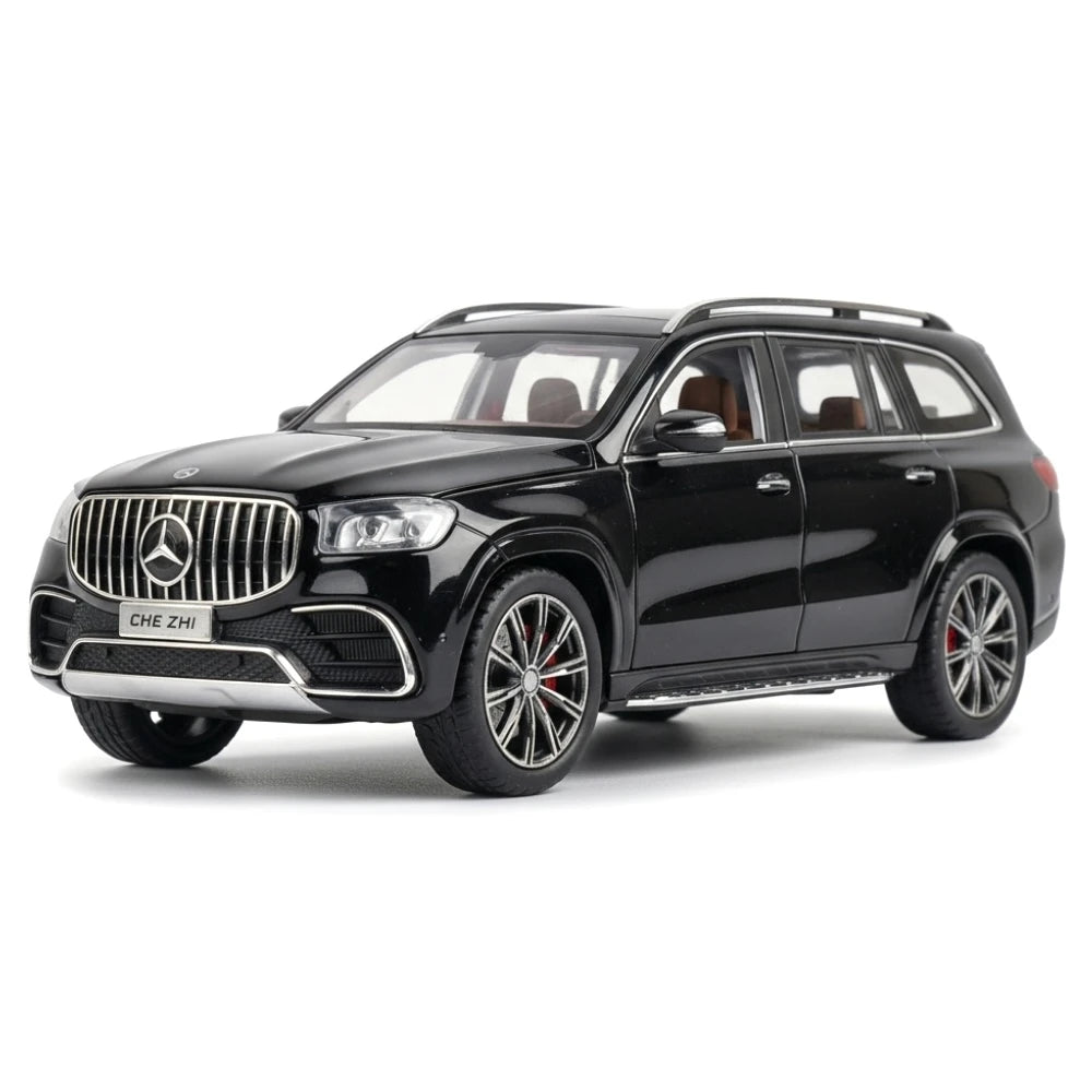 [TOY] 1:24 Mercedes-Benz 2020 GLS63 Black Model Car Die-Cast