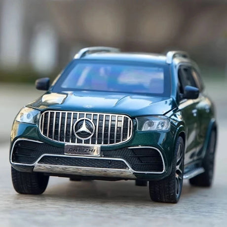 [TOY] 1:24 Mercedes-Benz 2020 GLS63 verde modellino di auto Die-Cast