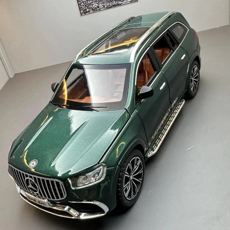 [TOY] 1:24 Mercedes-Benz 2020 GLS63 verde modellino di auto Die-Cast