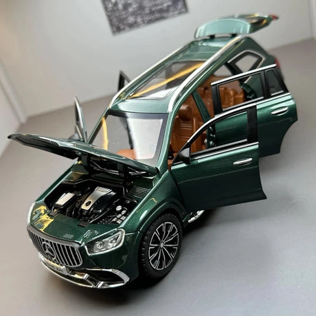[TOY] 1:24 Mercedes-Benz 2020 GLS63 verde modellino di auto Die-Cast