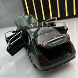 [TOY] 1:24 Mercedes-Benz 2020 S400L vihreä pienoismalli Die-Cast