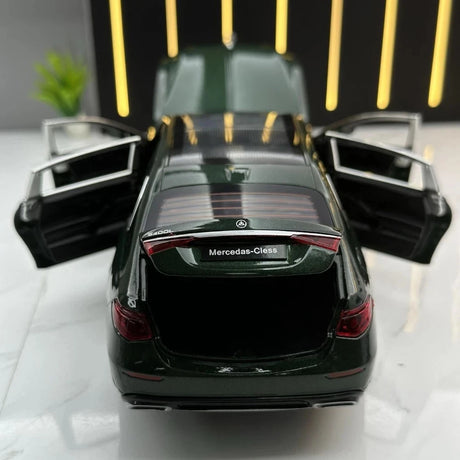 [TOY] 1:24 Mercedes-Benz 2020 S400L verde modellino di auto Die-Cast