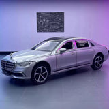 [TOY] 1:24 Mercedes-Benz 2020 S400L Silver Model Car Die-Cast