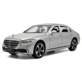 [TOY] 1:24 Mercedes-Benz 2020 S400L Silver Model Car Die-Cast