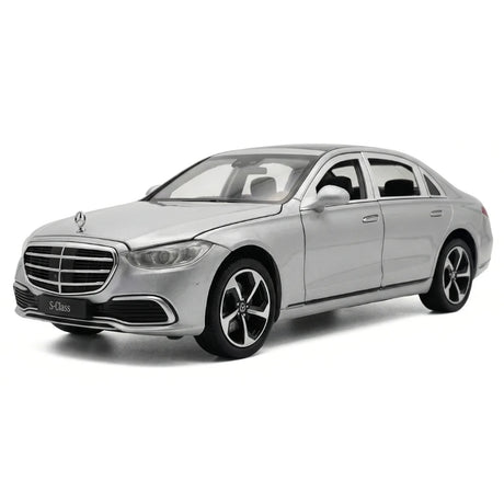 [TOY] 1:24 Mercedes-Benz 2020 S400L argento modellino di auto Die-Cast