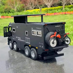 [TOY] 1:24 Mercedes-Arocs 2022 Nomadism Navigator F II zwart modelauto Die-Cast