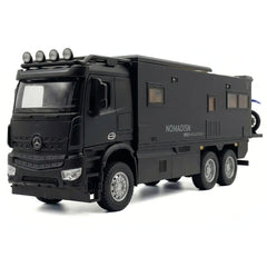[TOY] 1:24 Mercedes-Arocs 2022 Nomadism Navigator F II zwart modelauto Die-Cast
